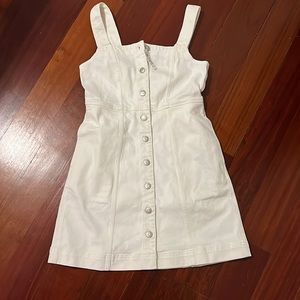 Madewell soft white denim dress